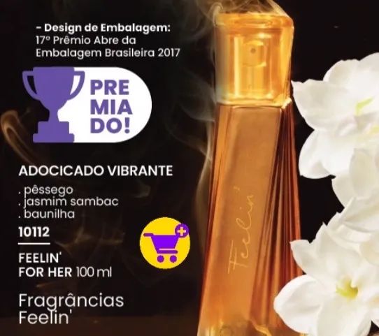 Perfume Fellin For Her - Adocicado Vibrante 