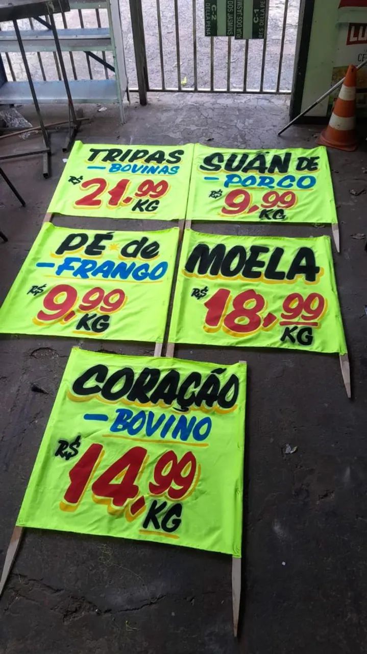 FAIXAS DE TECIDO NEON PERSONALIZADAS