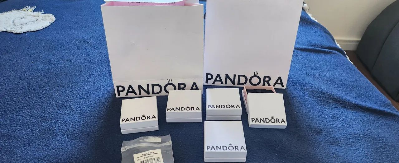 Sacolinhas e caixinhas pandora originais 