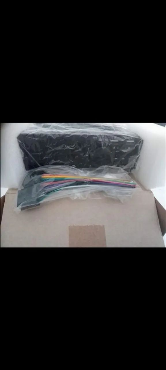 Mp5 Player 1din rádio estéreo com controle e chicote para instalação!  (Aparelho novo) - Foto 5