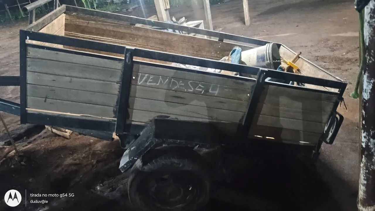 Vende-se carroça com reboque e emplaca... - Foto 3