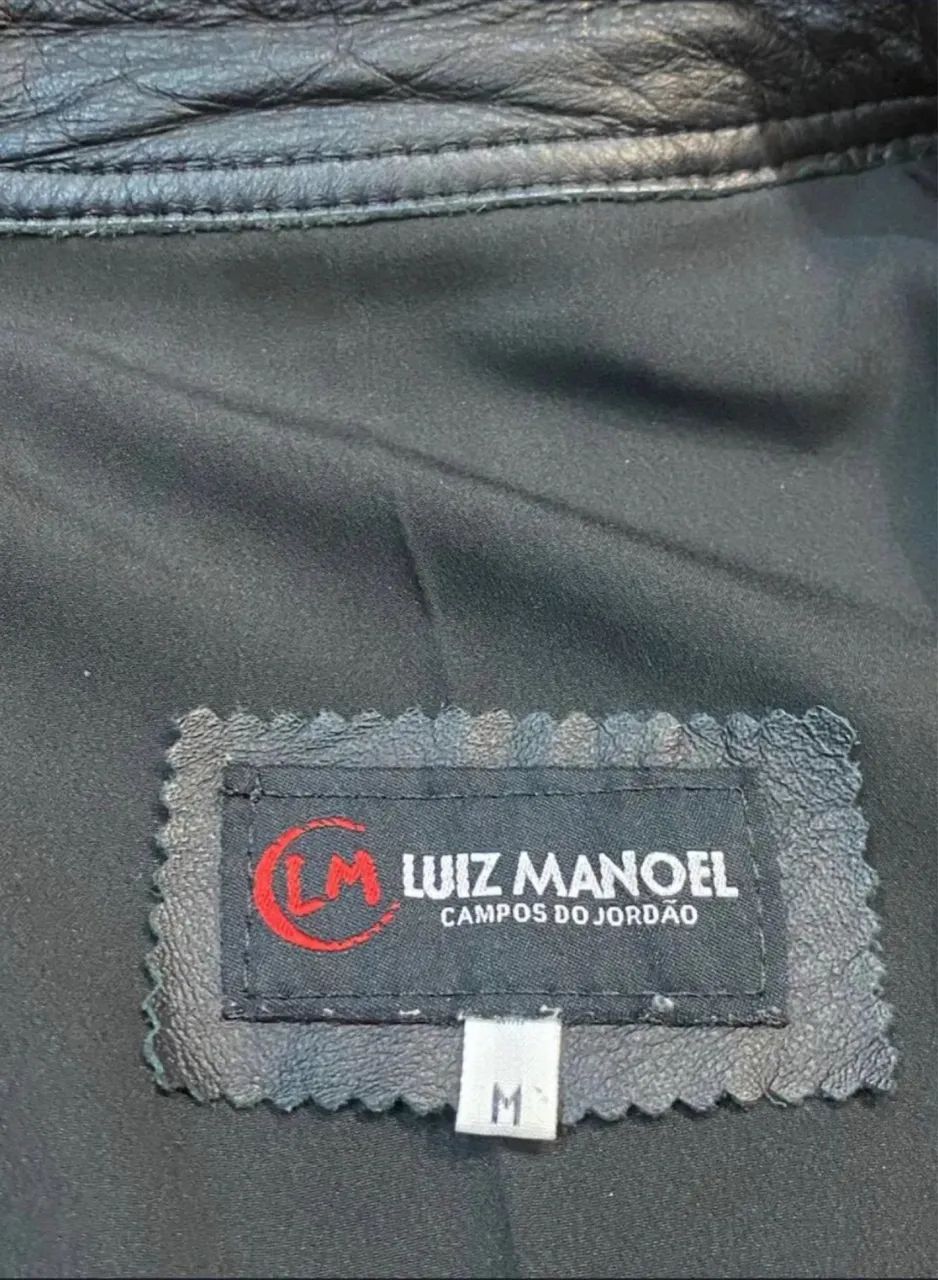Jaqueta de Couro Moderna Cor Preta - Foto 4
