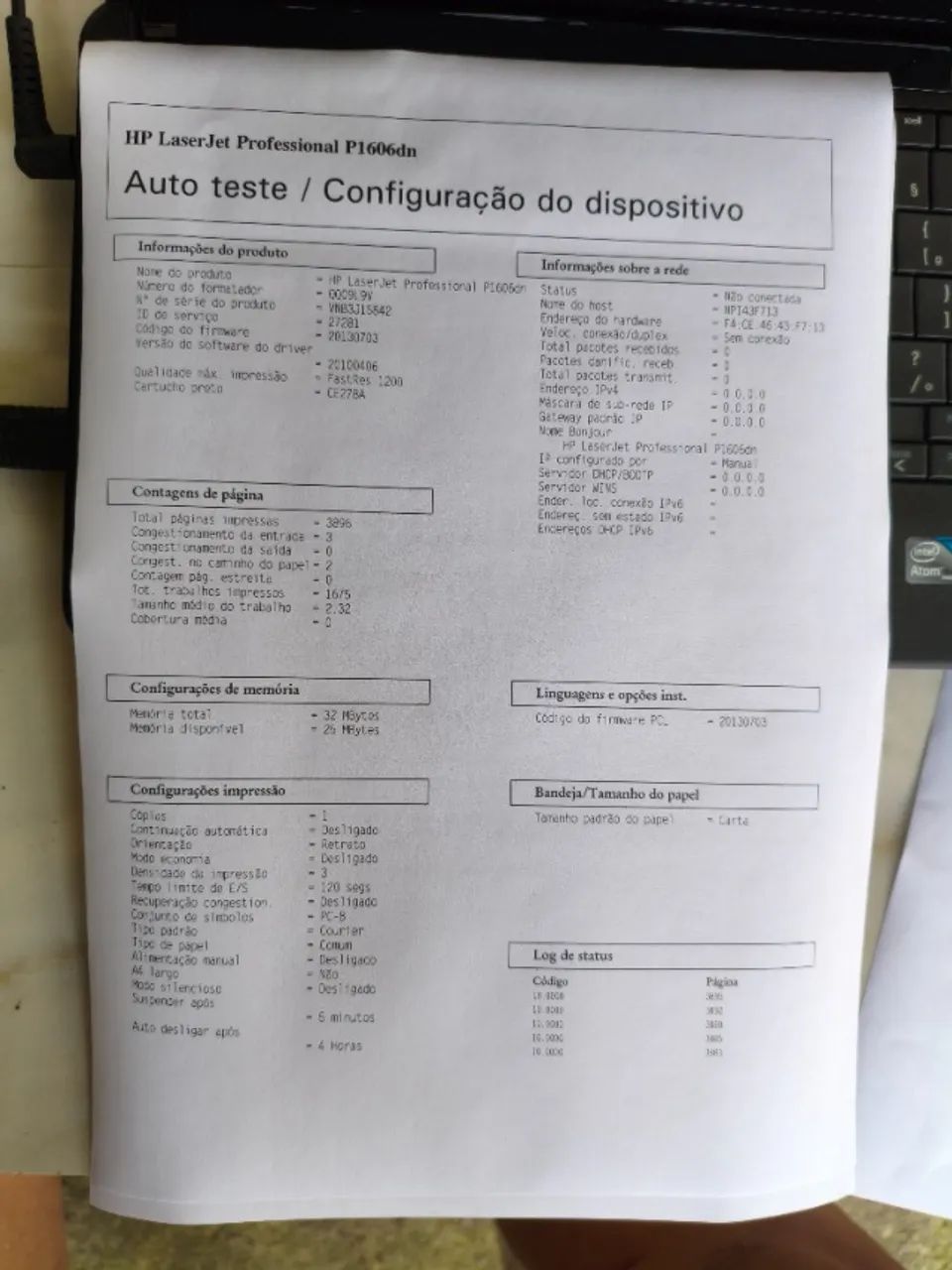 Impressora HP LASERJET P1606dn - Foto 2