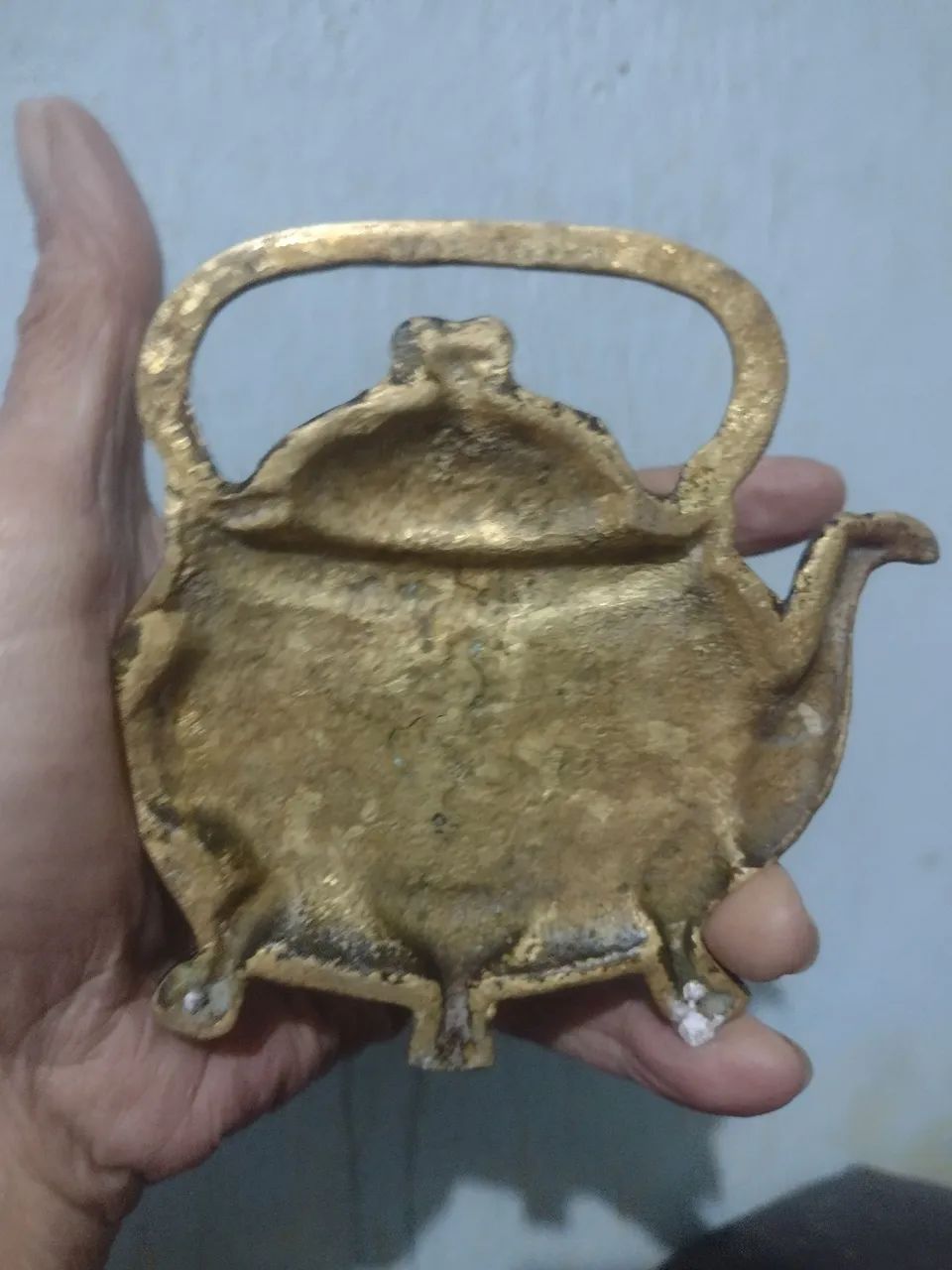 Porta Chaves Antigo Em Bronze  - Foto 2