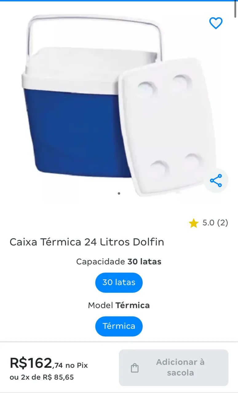 Caixa Térmica 32 litros Dolfin Grande 