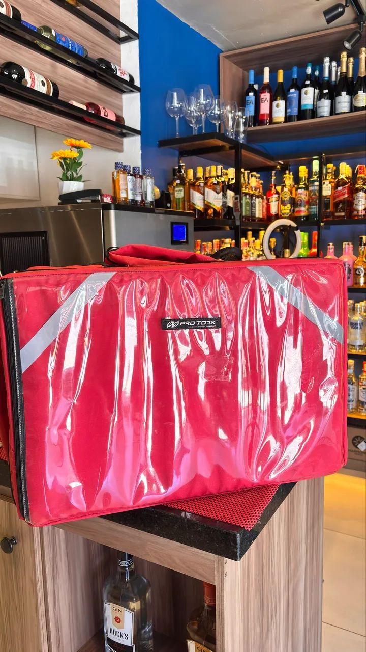 Bolsa Mochila Bag Pizza Isopor Térmico 45cm/60lts - Foto 2