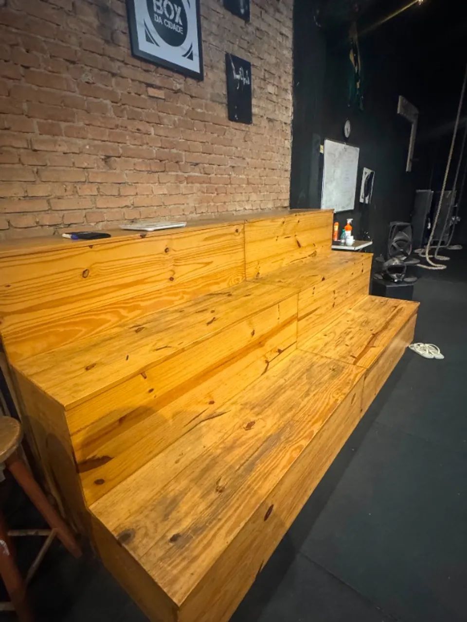 Arquibancada Modular Em Madeira (Pinus/Compensado) - Ideal Para Box, Academias E Estúdios - Foto 4