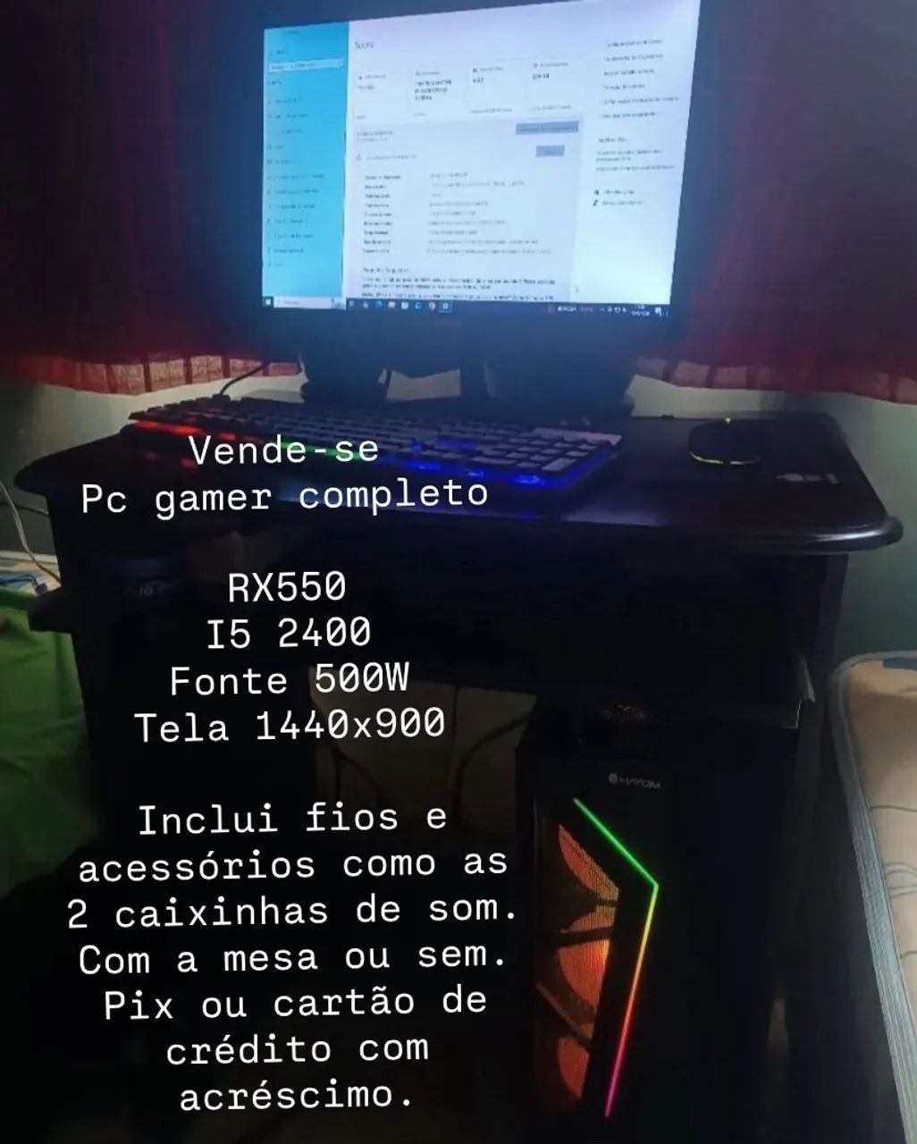 Vendo Pc gamer barato 