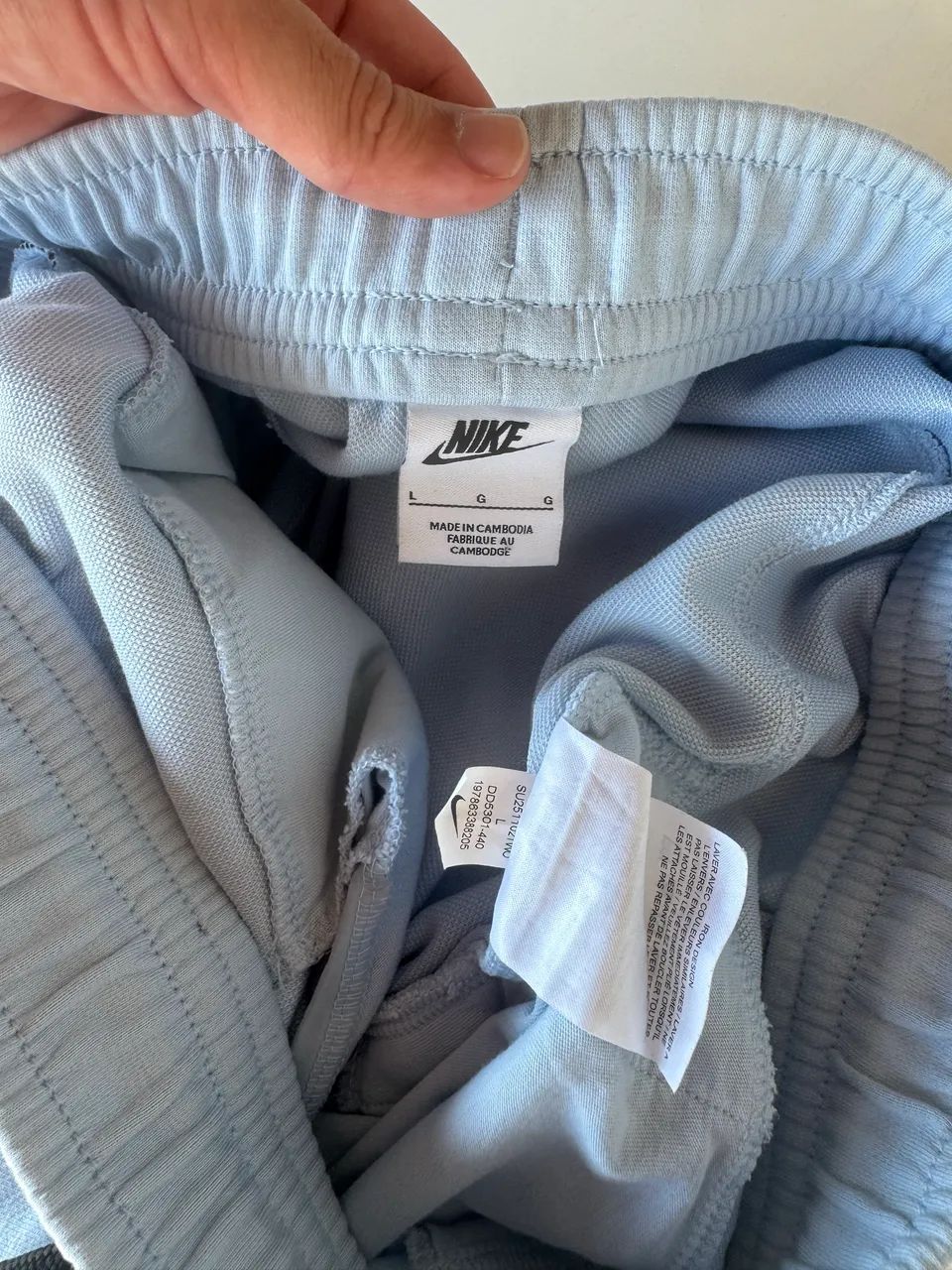 bermuda nike tech fleece azul bebê g - Foto 4