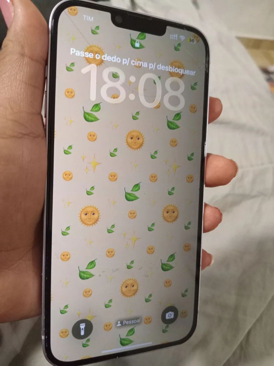 Vende_se iPhone 14 plus.cor  lilás bem claro - Foto 3