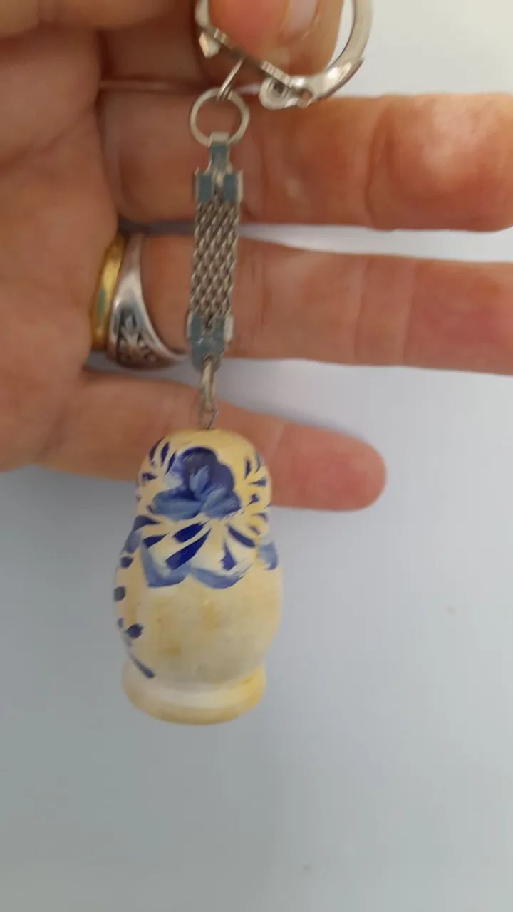 Chaveiro Original Russo - Matrioska - Década De 1970 - Foto 5