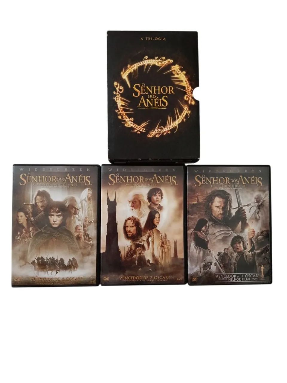 Box DVDs O senhor dos Anéis - Tricologia 