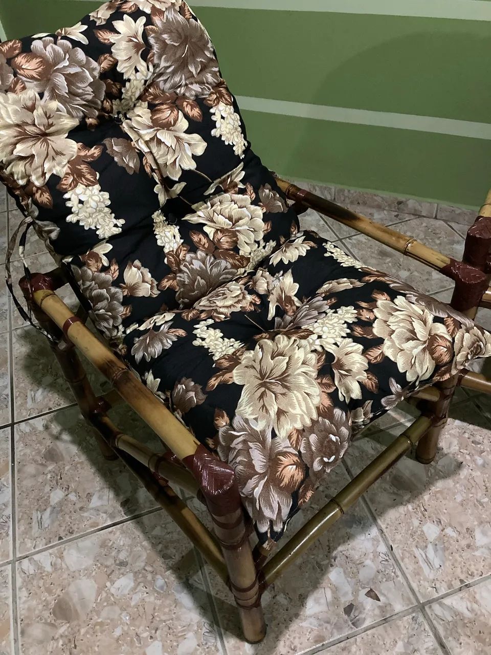 Kit 4 peças cadeiras de bambu  - Foto 2