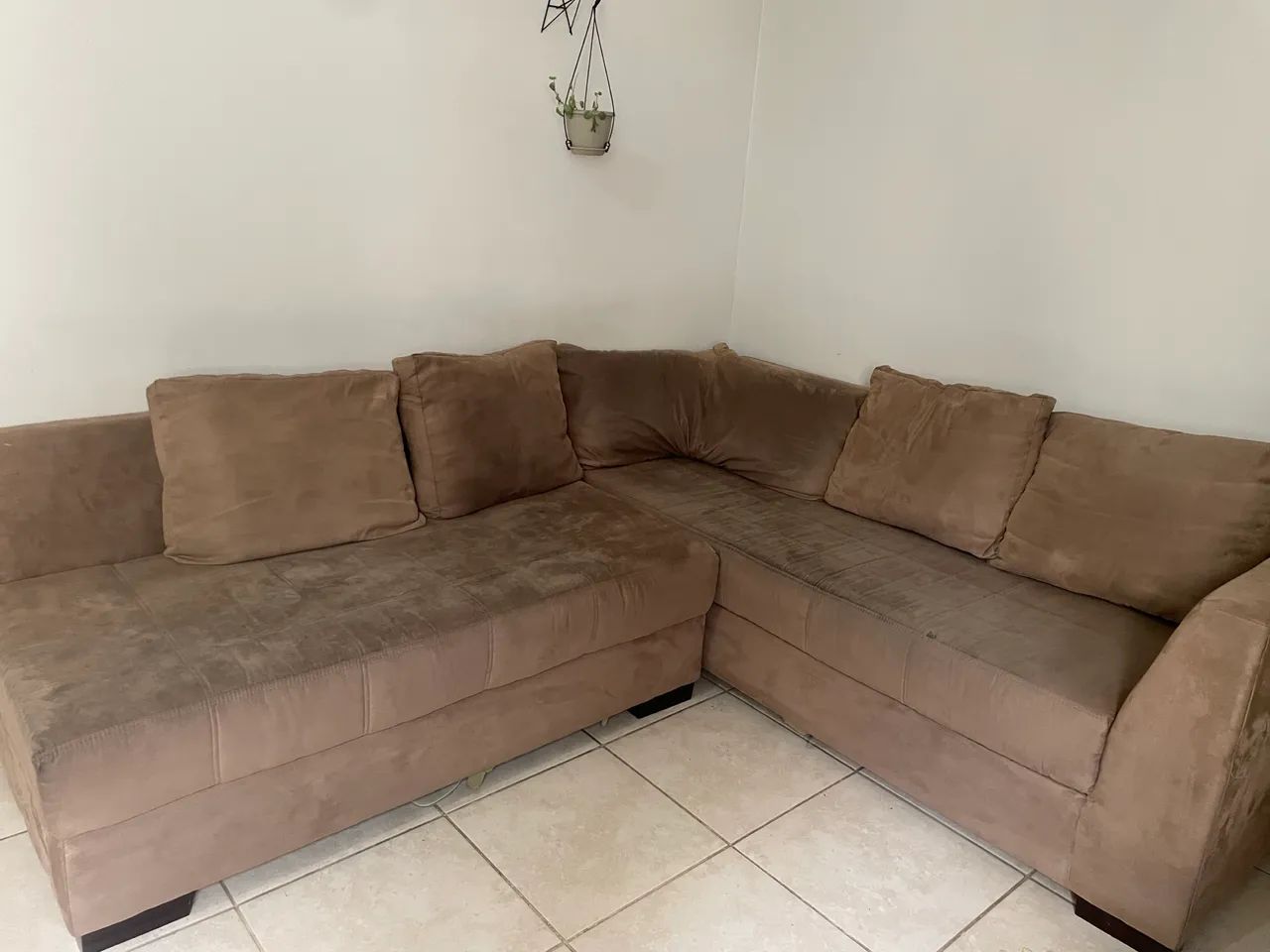 Sofá de canto 6 lugares marrom417563191521454080