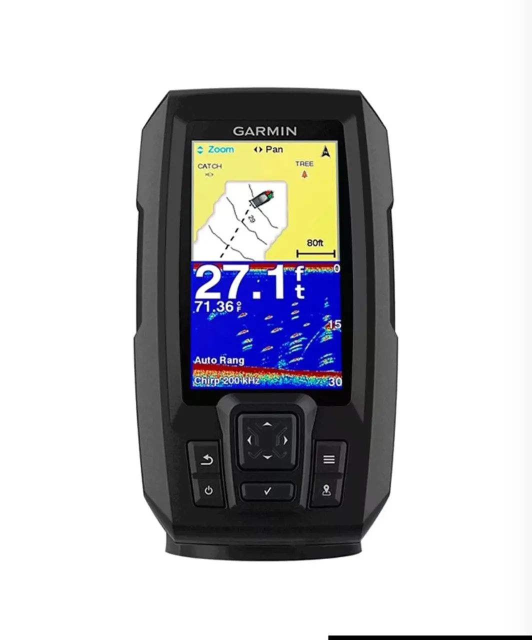 GPS Sonar Garmin Striker 4 010-01550-01 para Pesca - Preto