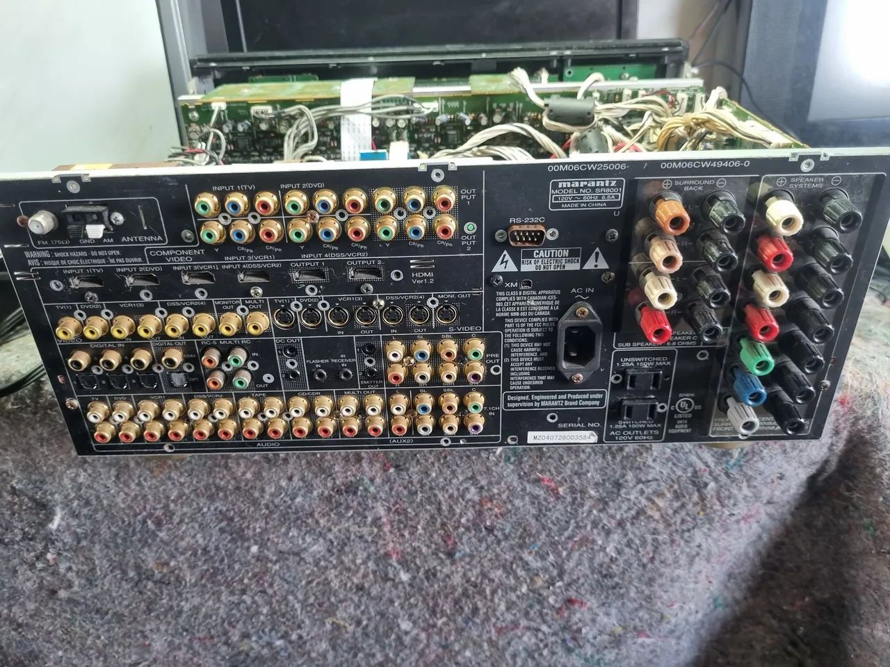 Receiver Marantz Modelo Sr 8001 127V, Não Funcionar  não tem controle Remoto  - Foto 2