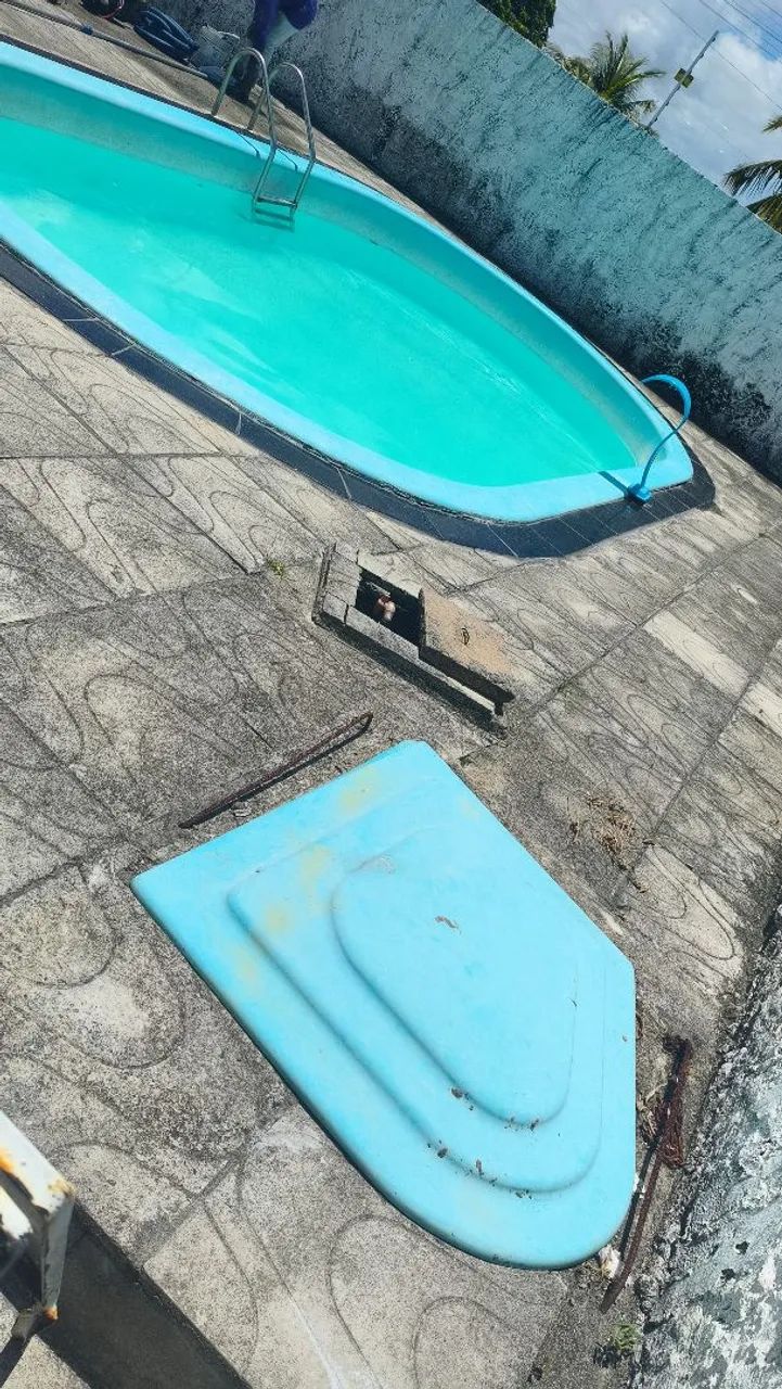 Piscina completa ,escada ,cascata casa maquina - Foto 2