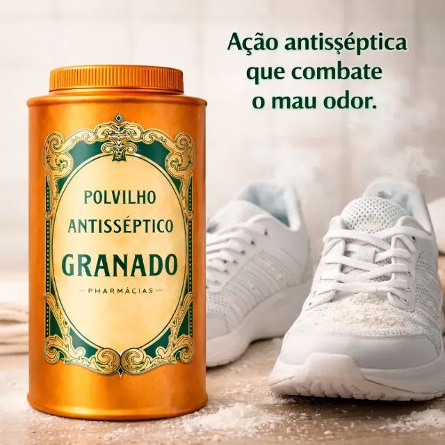 Talco Granado Tradicional Antisséptico 200gr Frasco - CM0005 - Foto 3