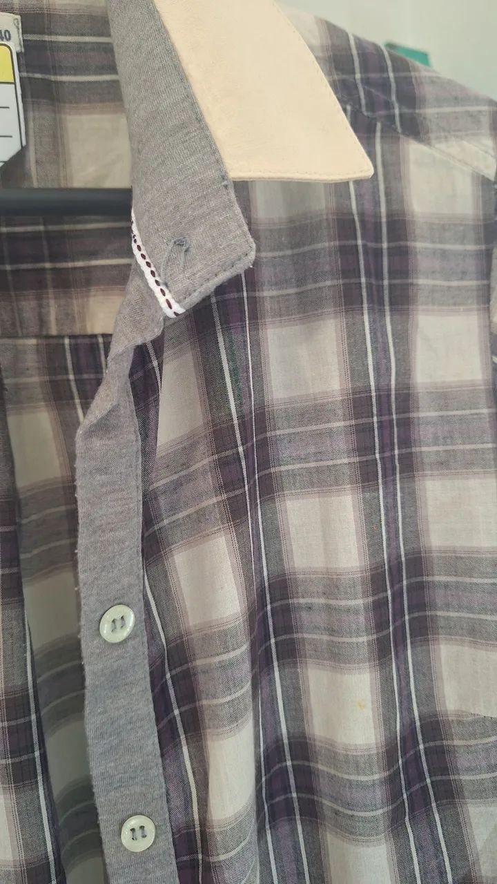 Blusa feminina quadriculada - Foto 2