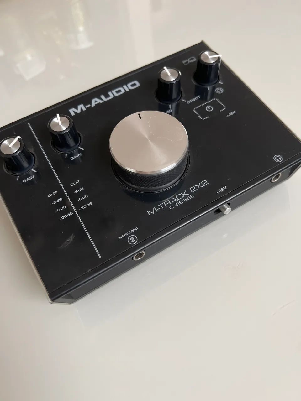 interface de AUDIO M-AUDIO M-TRACK 2X2 PARA GRAVAÇAO