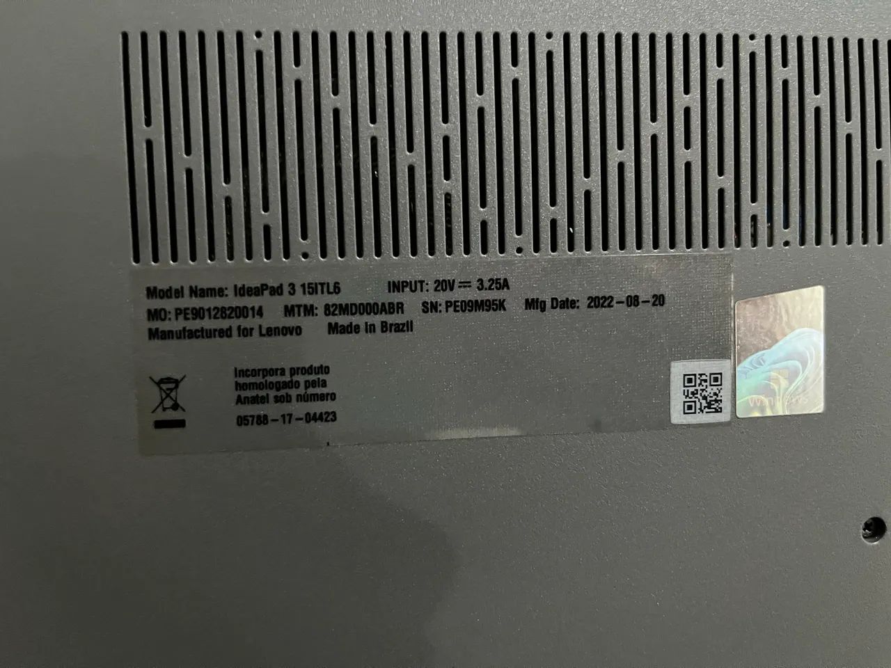 NOTEBOOK LENOVO
