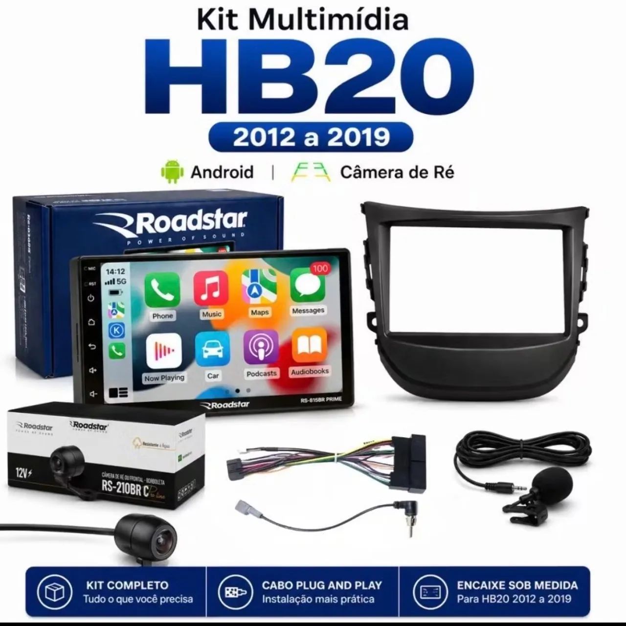 Kit completo central multimídia hb20  - Foto 4