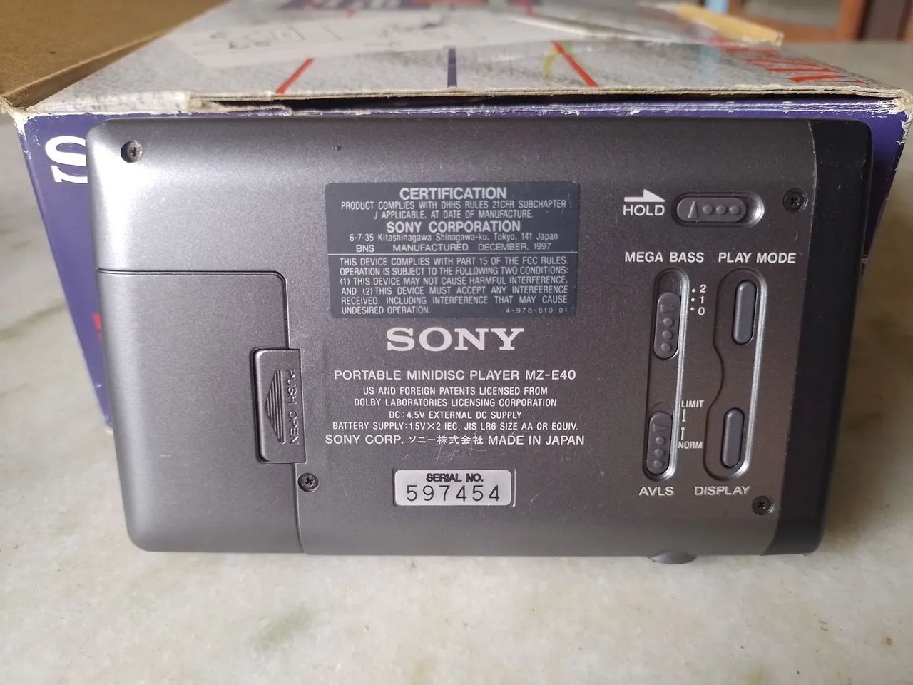 Portable MiniDisc Player MZ-E-40 Sony  - Foto 3