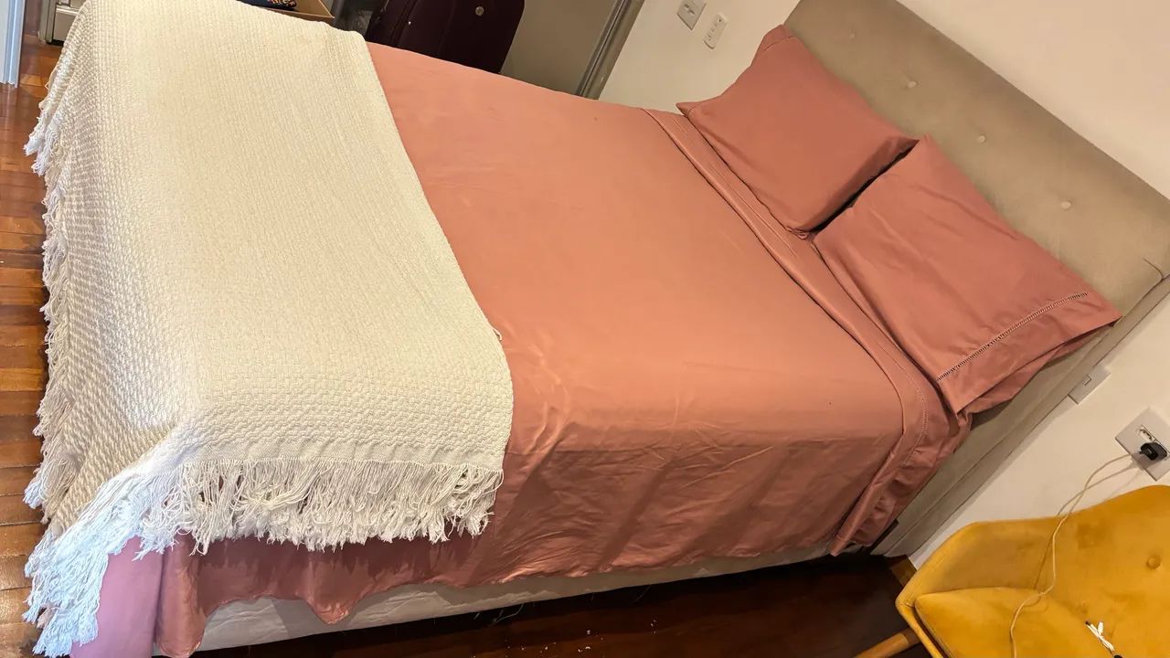 Cama box casal com cabeceira  - Foto 3