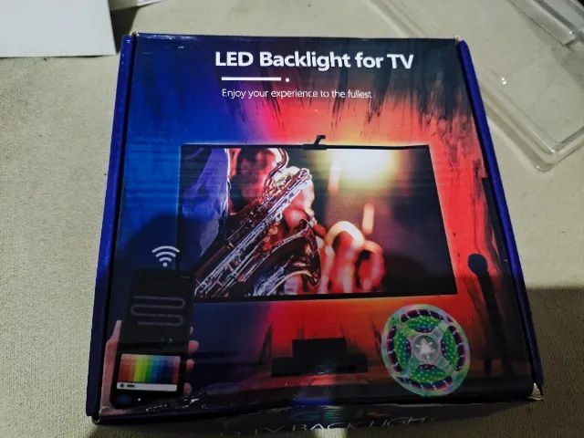 Fita De Led Rgb Backlight Para Tvs 55 Ate 75 Polegadas 3,8 M - Foto 2