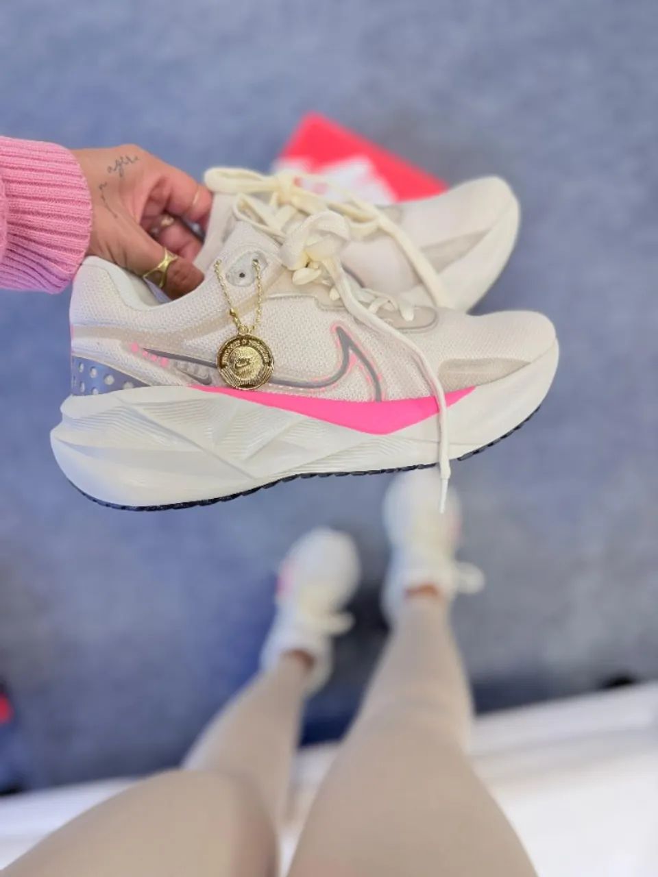 Nike Zoom React Linha luxo Off rosa - Foto 2