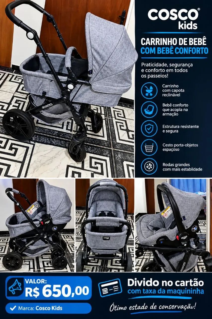 Carrinho de bebê Cosco Kids 