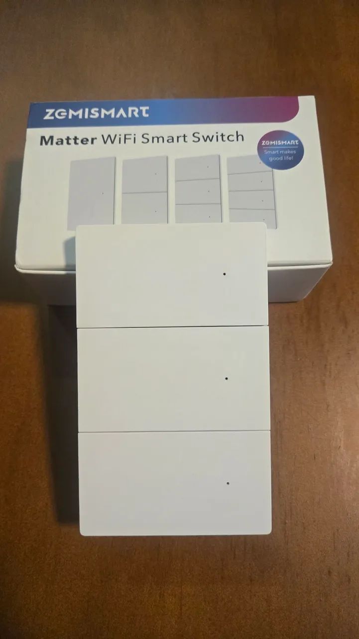 Interruptor Zemismart de 3 botões Matter - Foto 3