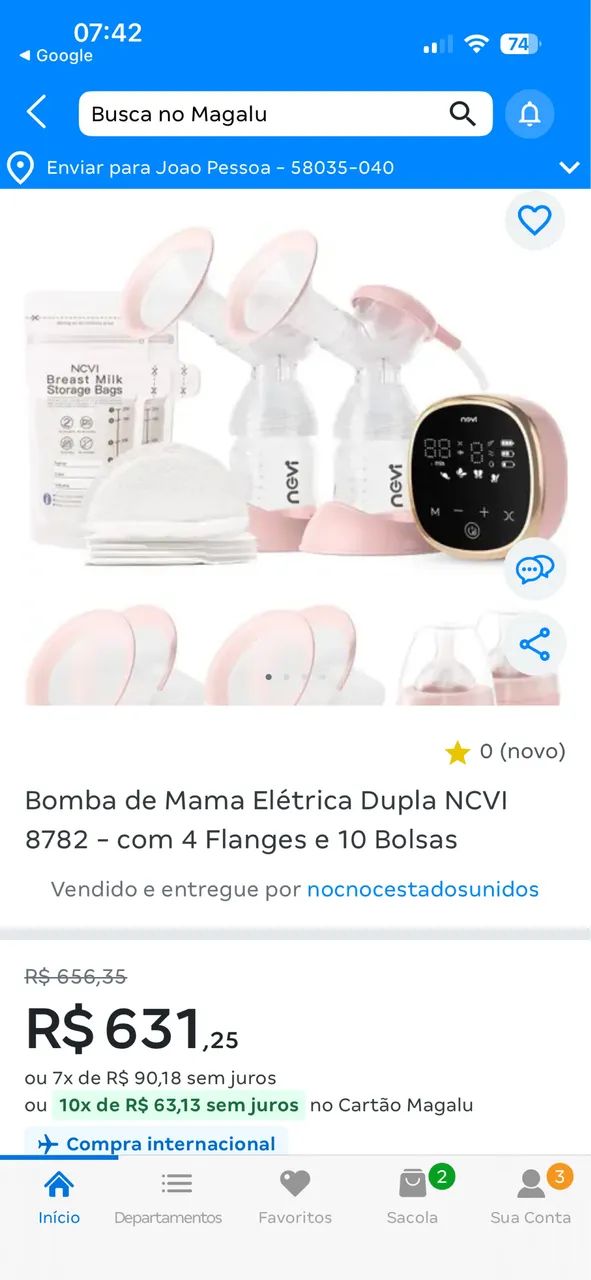  bomba de tirar leite digital  NCVI.  - Foto 3