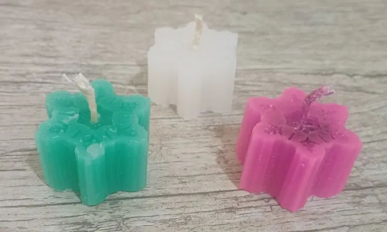 Produto: Vela decorativa e aromática - Floco de Neve - Foto 2