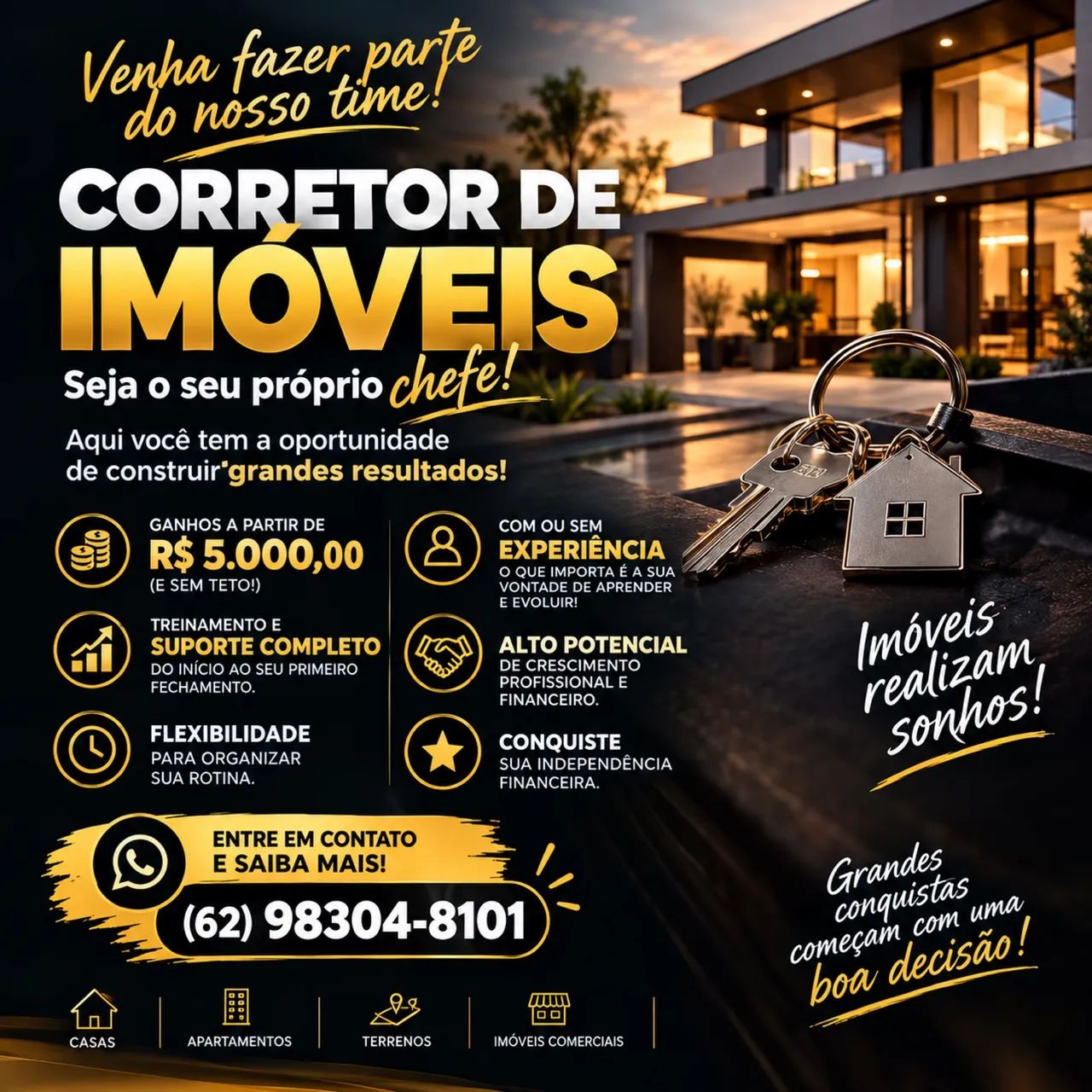 Vaga de corretor de imóveis 