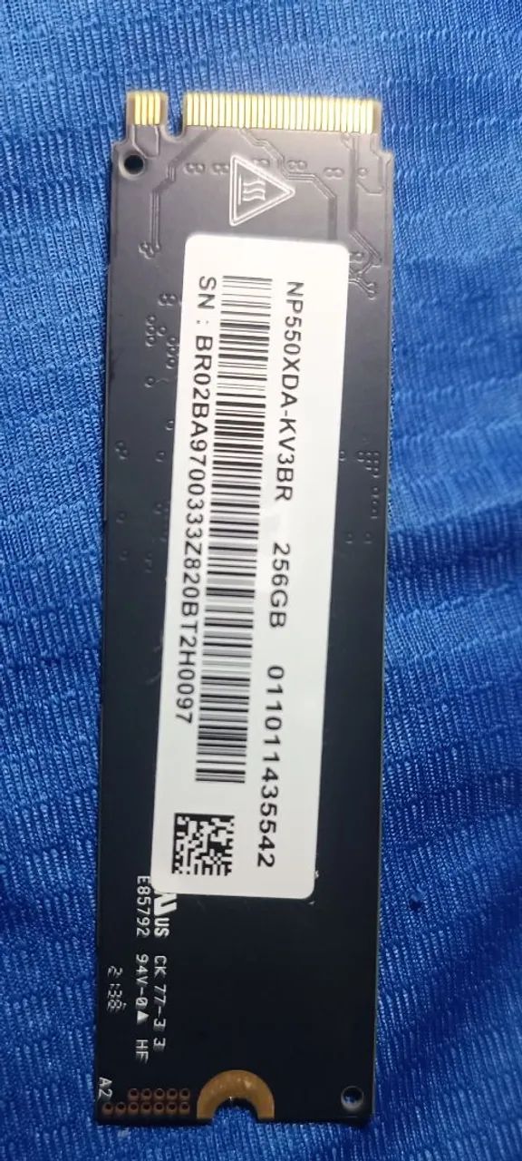 Ssd Samsung nvme 256 gb
