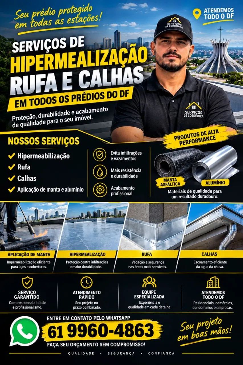 SERVIÇO DE HIPERMEALIZAÇÃO RUFA E CALHAS 