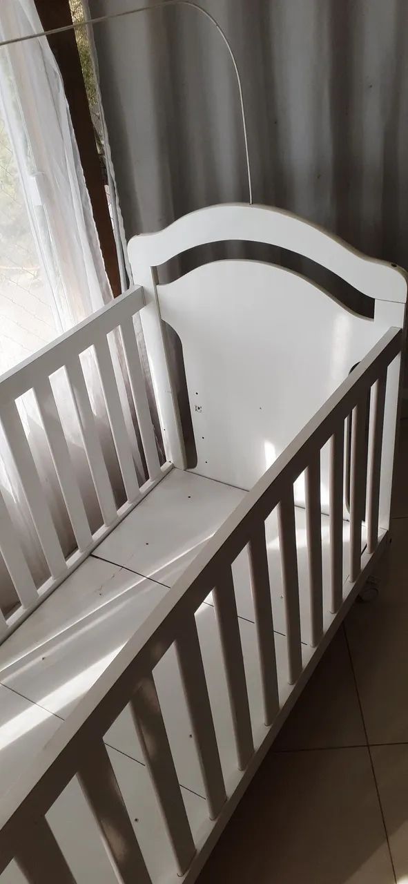 Berço Infantil Branco Americano com 5 Regulagens de Altura - Foto 4