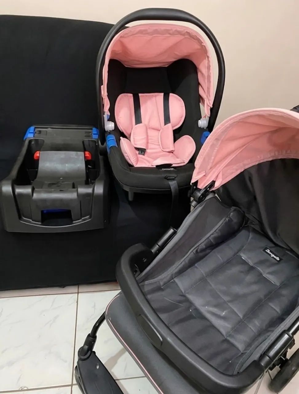 Carrinho de bebê + Bebê conforto  - Foto 2