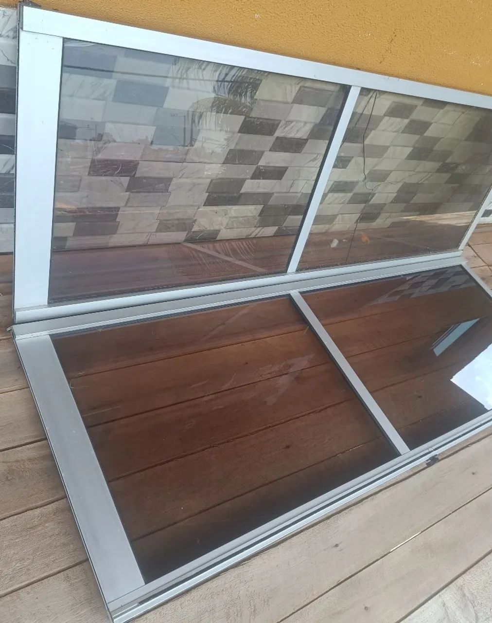 Porta de correr em esquadria de alumínio  - Foto 2