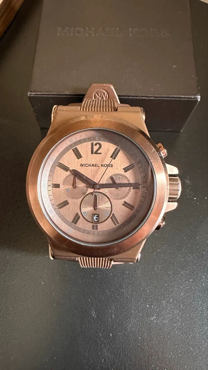 Relógio Masculino Michael Kors Dylan Mk8216 - Original Bronze/Marrom - Foto 2