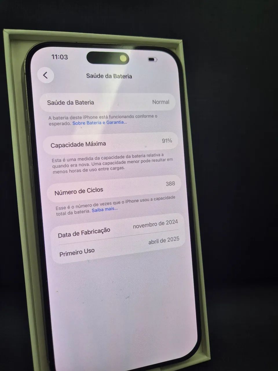 Iphone 16 Pro Max 256GB 91% Natural - Foto 3