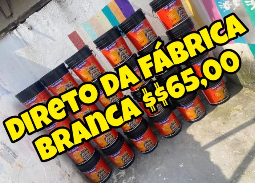 Tinta látex acrílica fosca sem cheiro elimina o mofo só $$$ 65,00 reais preço de fábrica  - Foto 6