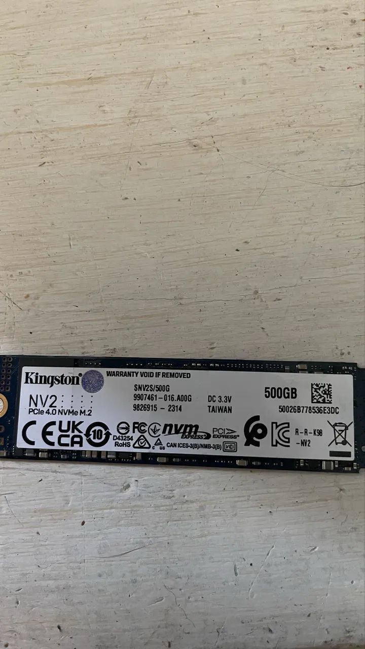 Ssd 500 gb Kingston m2