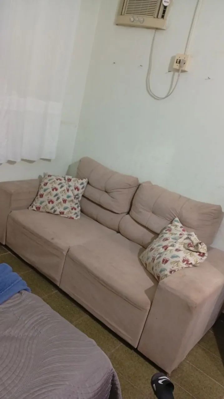 Sofá cama, de linho contato *)