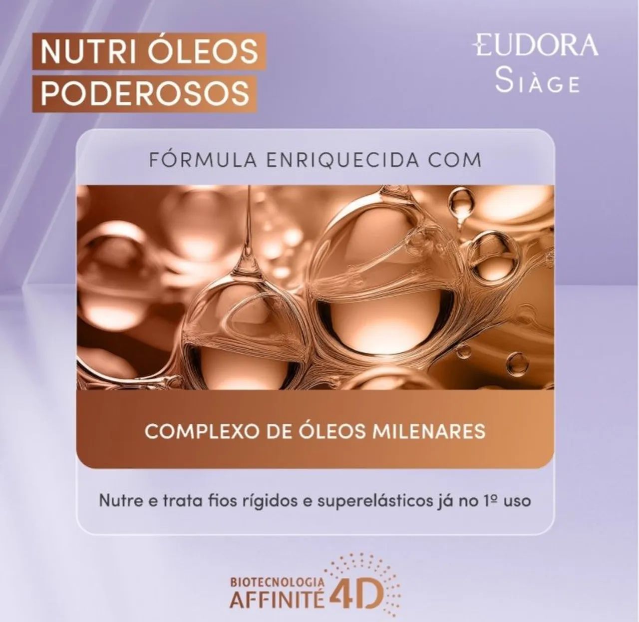 Condicionador Eudora Siage  Nutri óleos Poderosos  - Foto 3