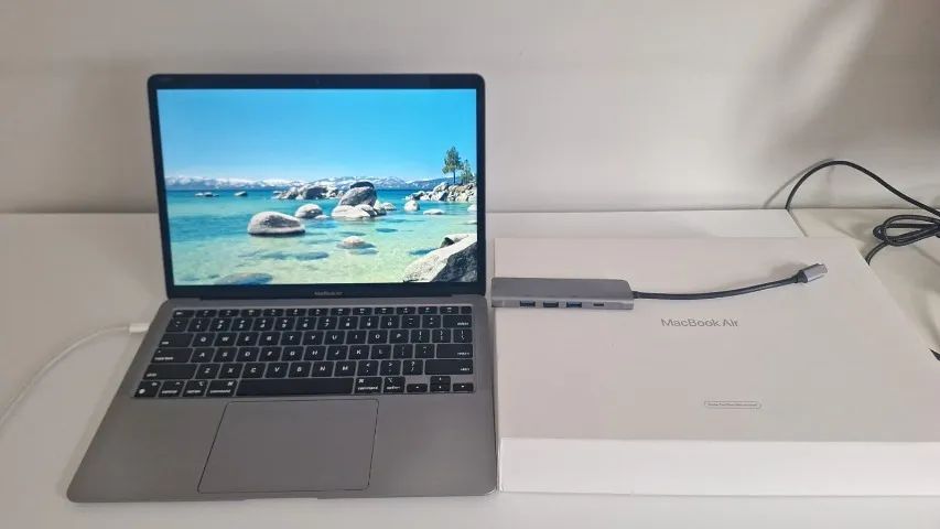 MacBook Air M1 2020 8GB 256GB ? 234 Ciclos ? Caixa + Hub USB-C