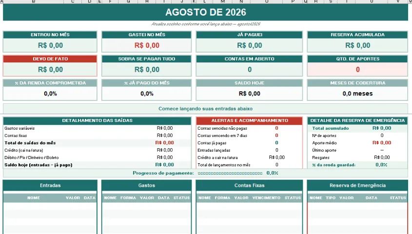 PLANILHA DE GASTOS MENSAIS - Foto 2