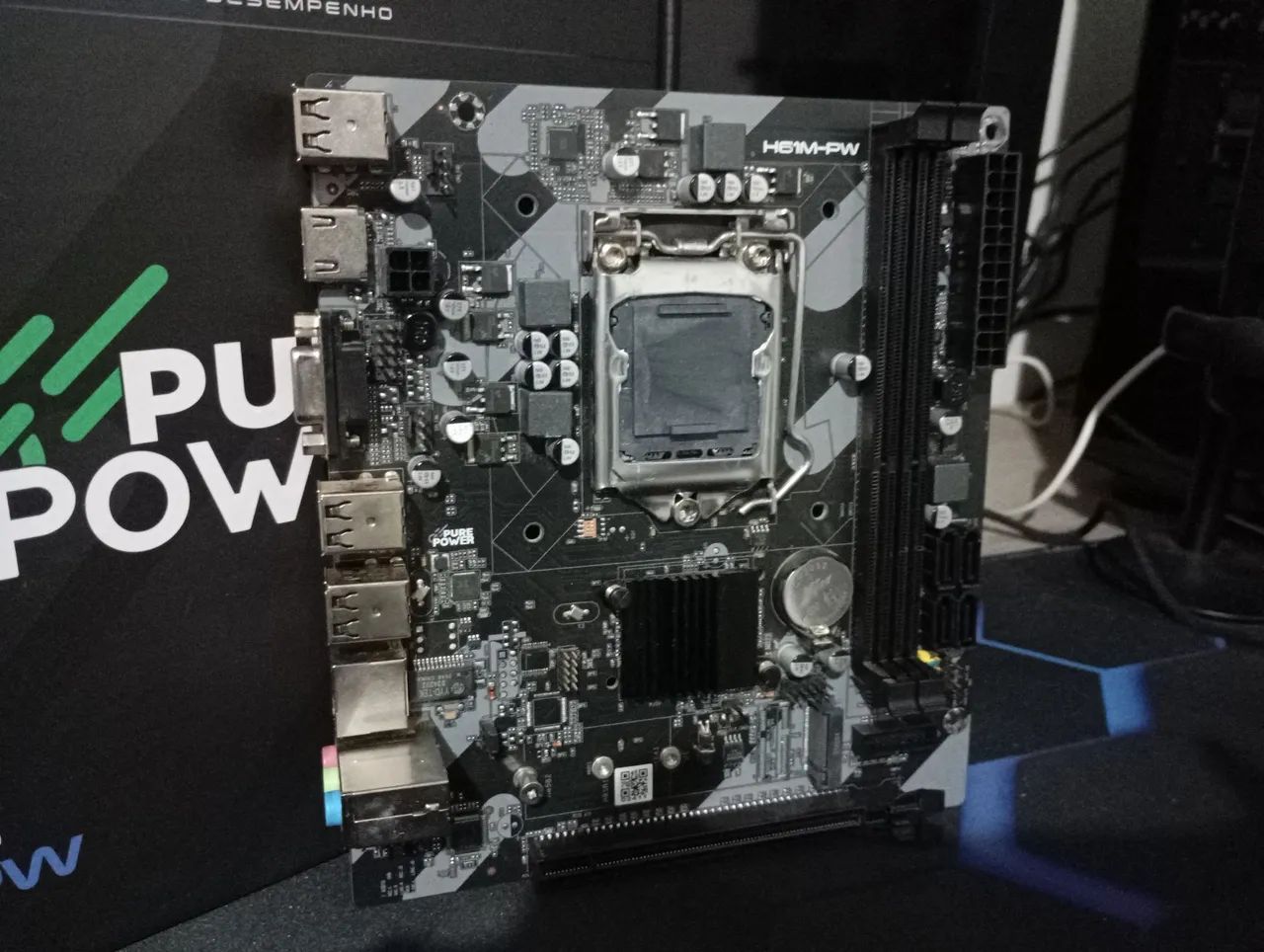Placa mãe LGA 1155 completa e 2 semanas de uso  - Foto 4