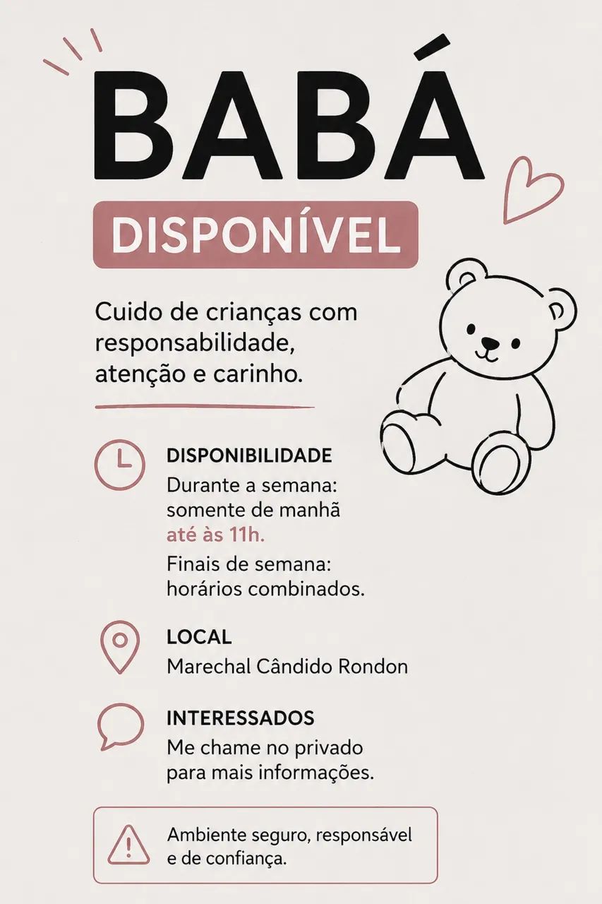     Babá em Marechal Cândido Rondon - Foto 2
